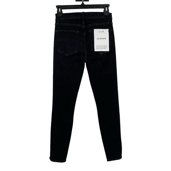 Frame Jeans Le High waisted skinny black size 24 - Picture 4 of 8